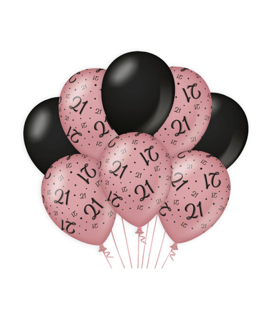 rose/black balloons 21