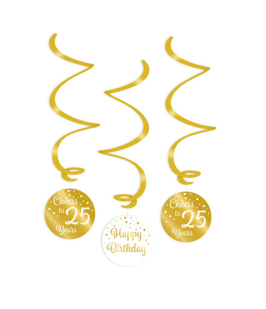 gold/white swirl decorations 25