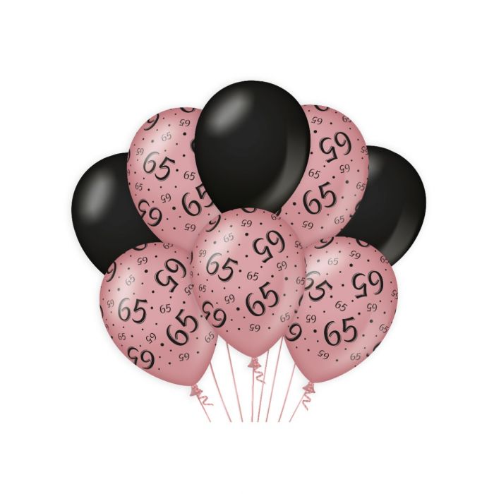 Decoration balloons rose/black - 65