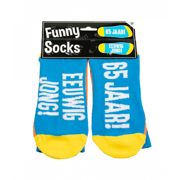 funny socks 65 jaar