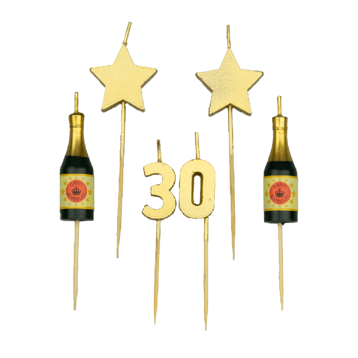 Party cake candles - 30 years