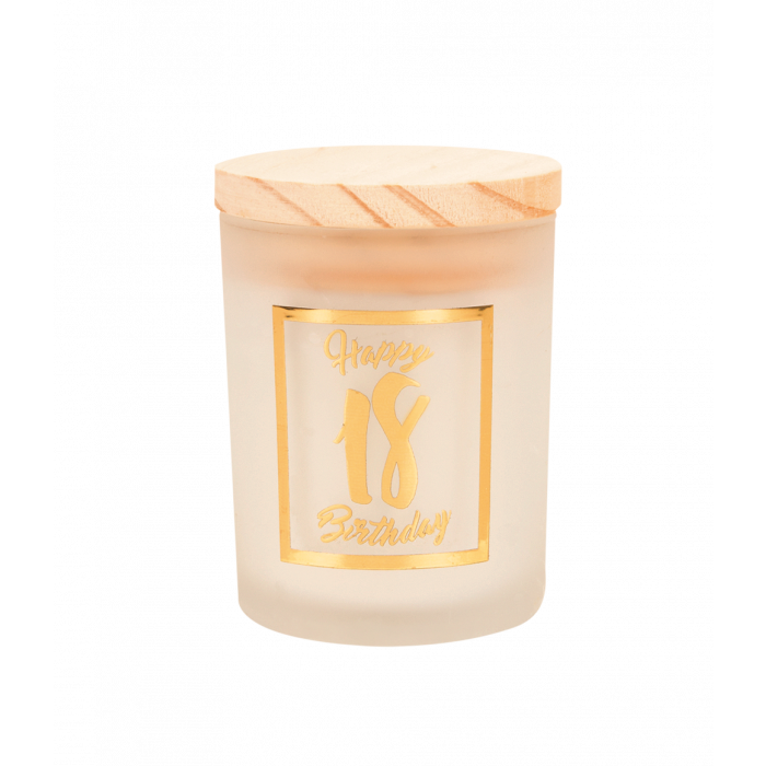 small scented candles gold white - 18