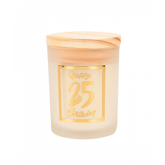small scented candles gold white - 25