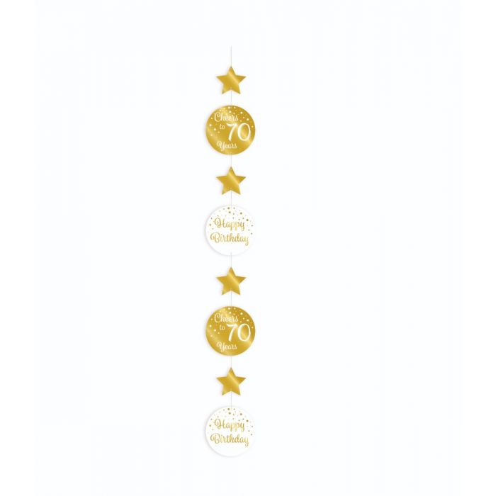 Hanging decoration gold/white - 70