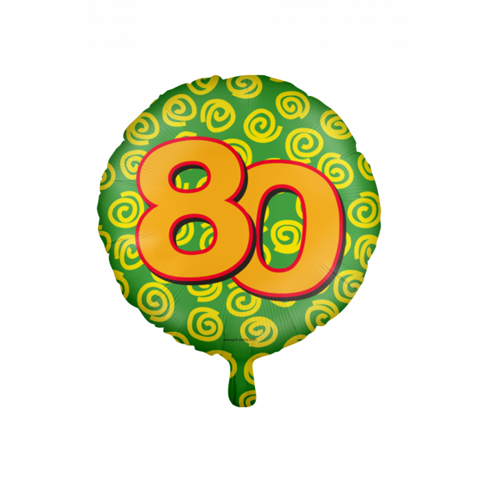 Happy foil balloons - 80 years