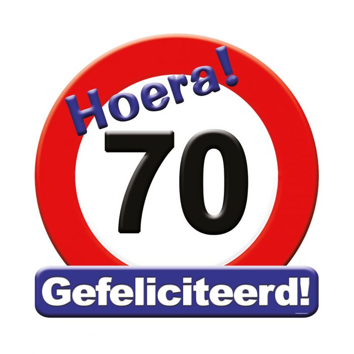 Huldeschild - 70 jaar