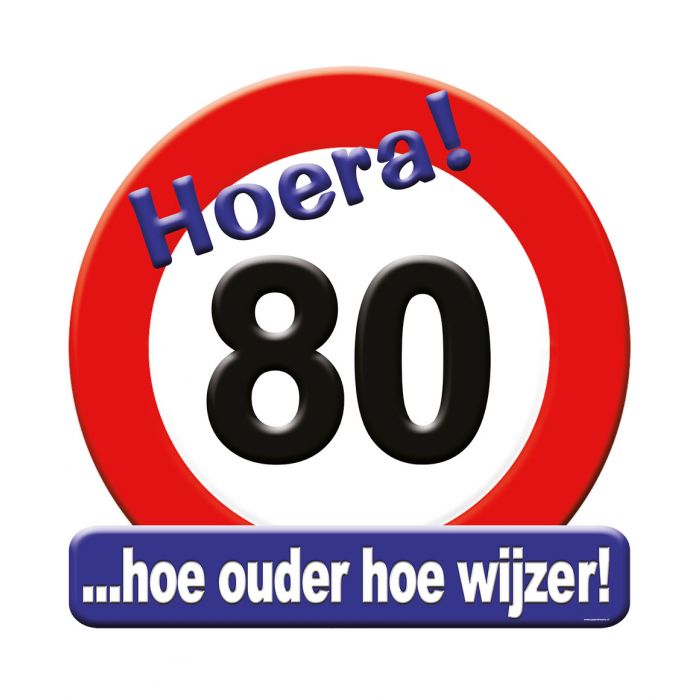 Huldeschild - 80 jaar