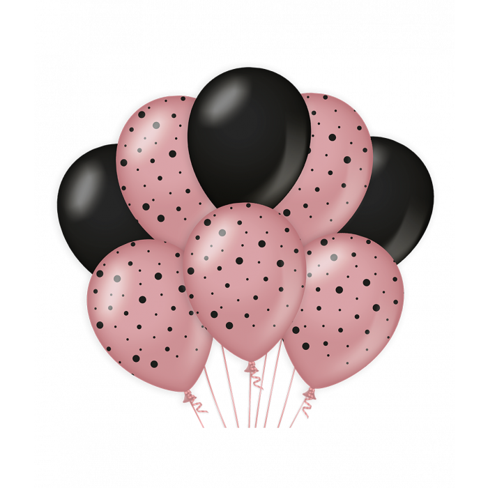 Balloons Rose/black - Bubbles