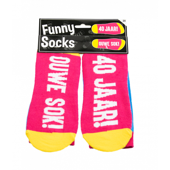 Funny socks - 40 jaar