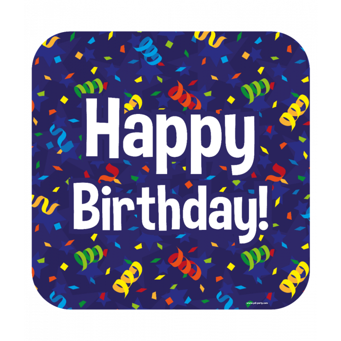 Decoration Sign - Happy birthday cartoon