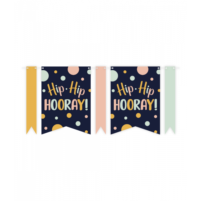 Flag banner - Hip hip hooray