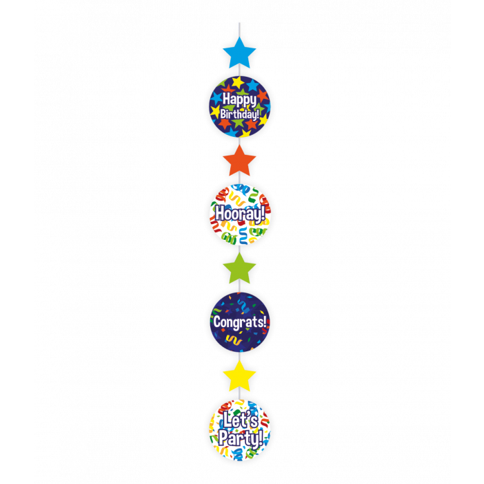 Hanging decoration - Happy birthday cartoon