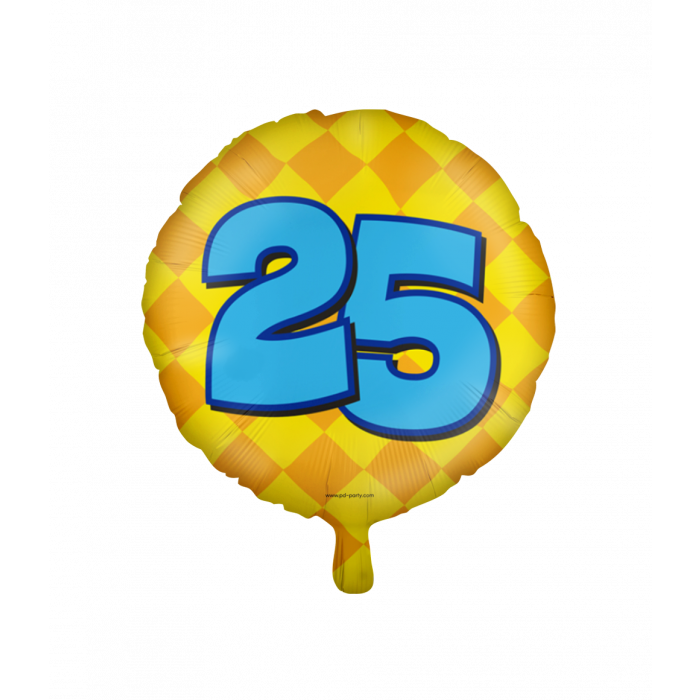 Happy foil balloons - 25 years