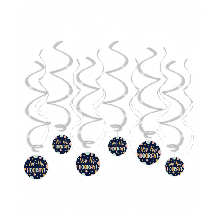 Swirl decorations - Hip hip hooray