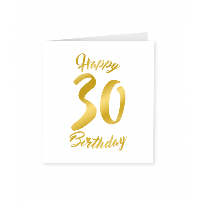 Gold white cards - 30 years