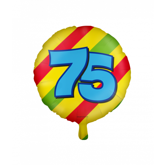 Happy foil balloons - 75 years