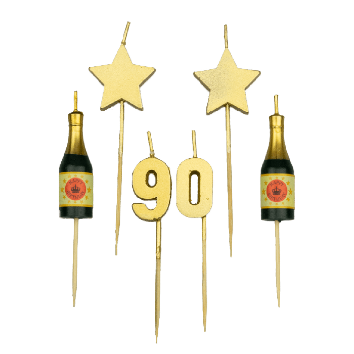 Party cake candles - 90 years