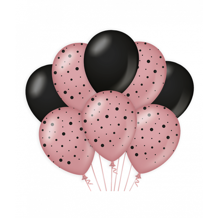 Balloons rose/black - Bubbles