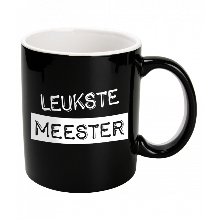 Black & White Mugs - Meester (black)