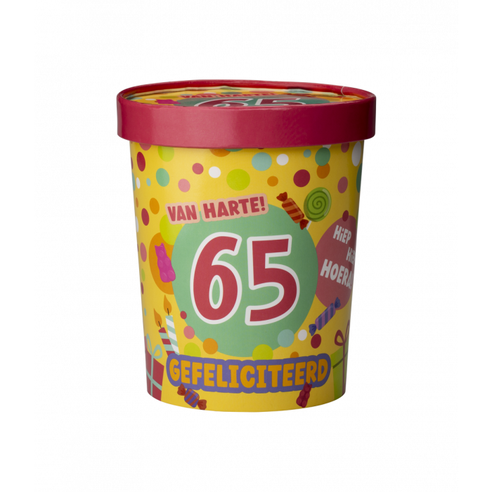 Candy bucket - 65 jaar