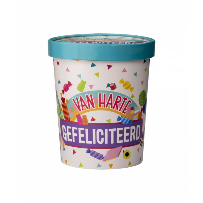 Candy bucket - Gefeliciteerd