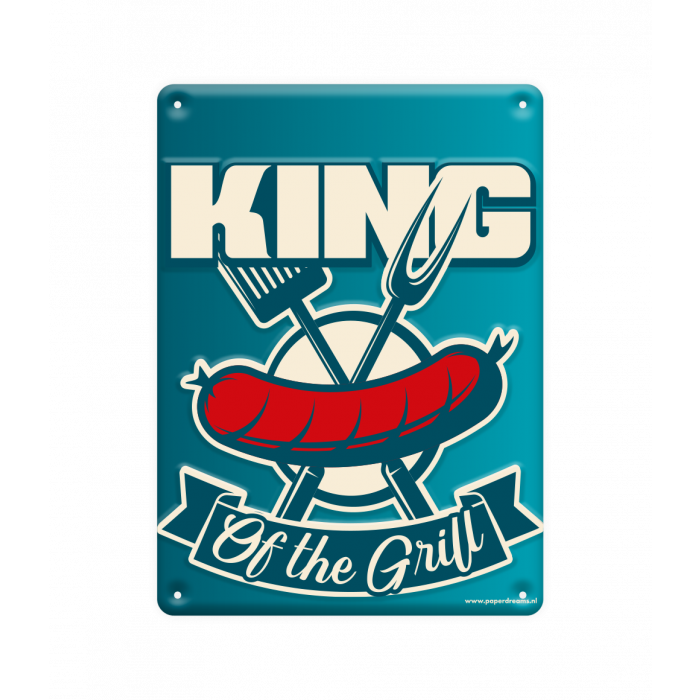 Metal signs - King of the grill