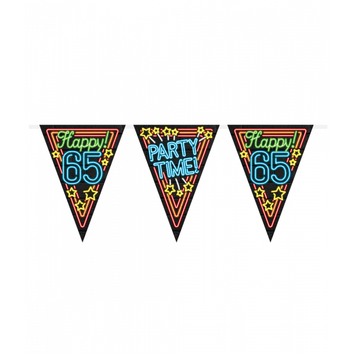 Neon party flags - 65