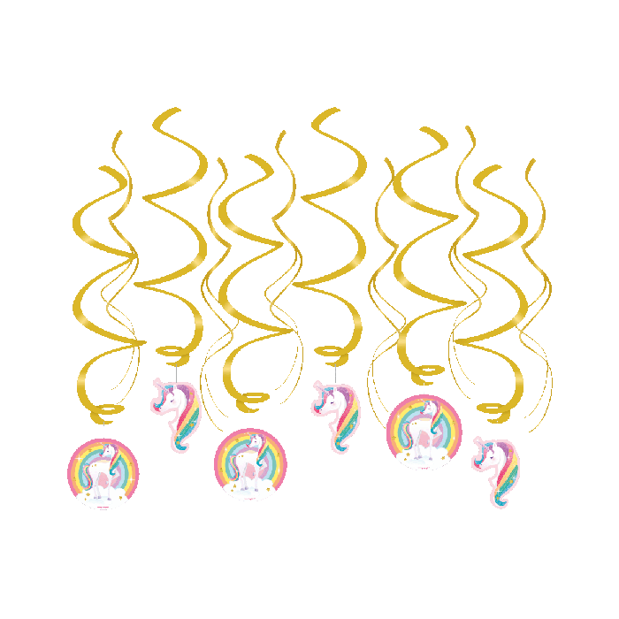 Swirl decorations - Unicorn