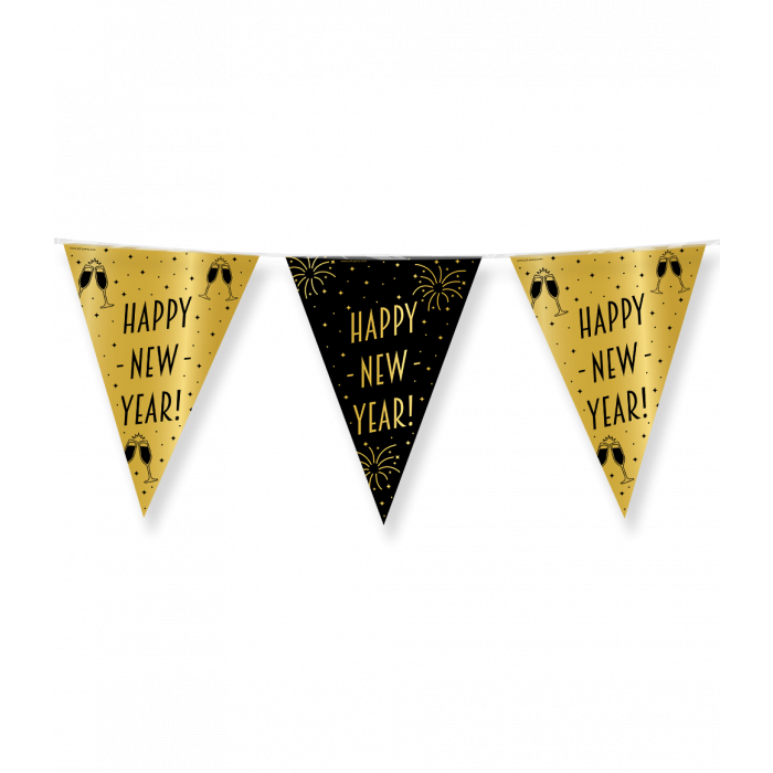 Classy Party Flags foil - Happy New Year