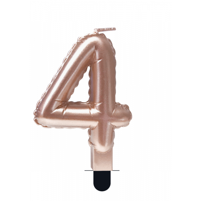 Foil balloon candle rose - 4