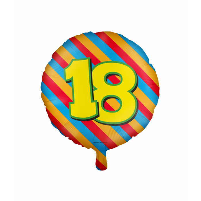 Happy foil balloons - 18 years