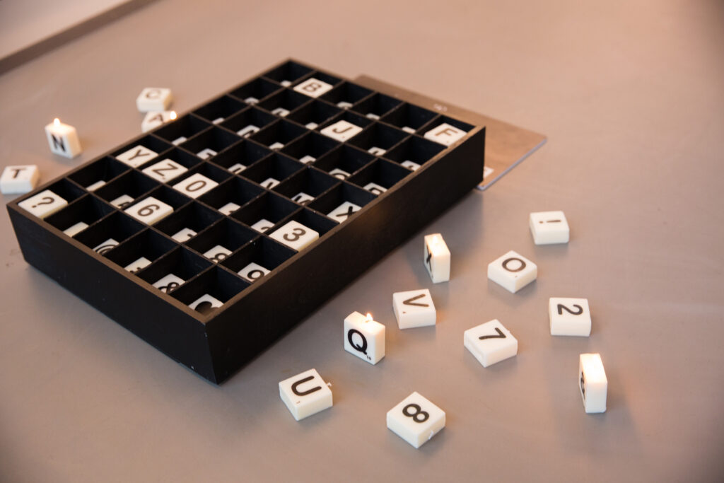 Letter kaarsjes
