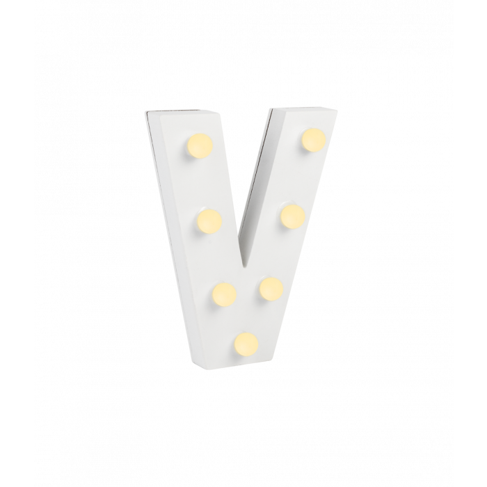 Light letters - V