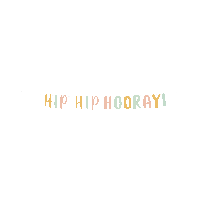 Letter banner - Hip Hip Hooray
