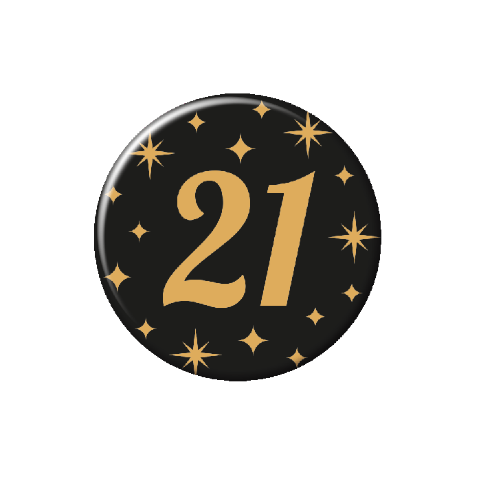 Classy party badge - 21