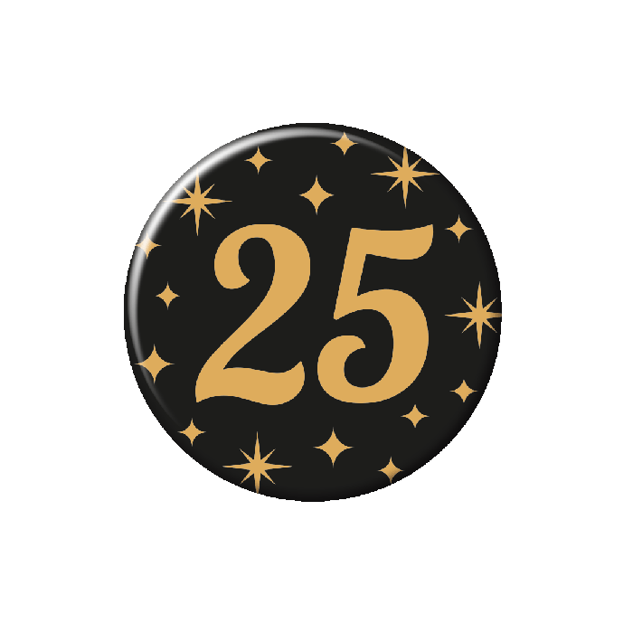 Classy party badge - 25