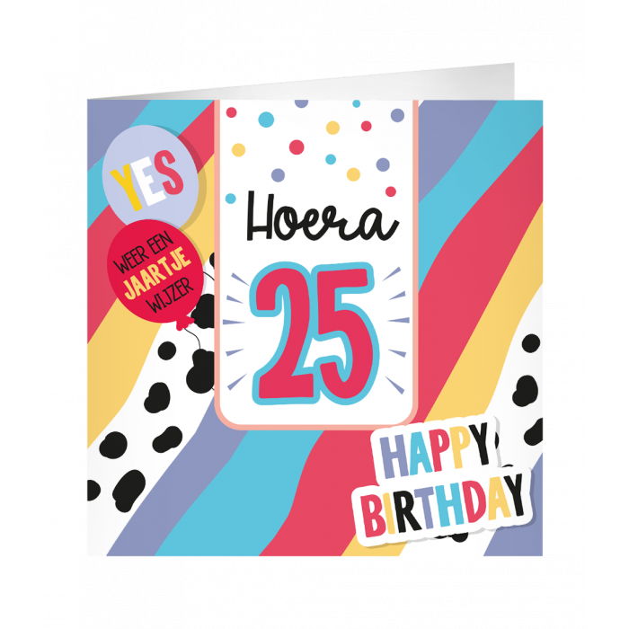 XL Greeting Cards - 25 jaar