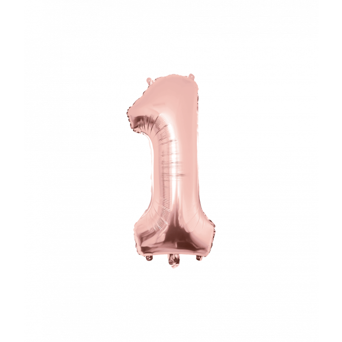 Foil Balloon 86 cm. - No.1 Rose Gold