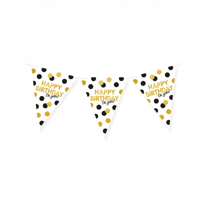 Celebration! Paper flags - Happy birthday