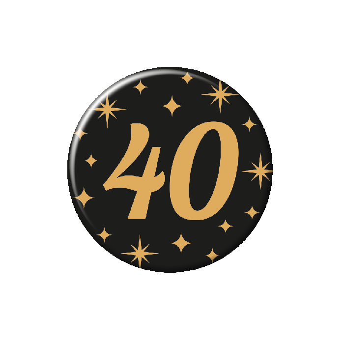 Classy party badge - 40