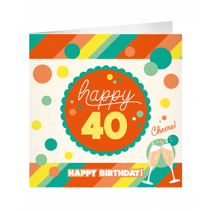 XL greeting card - 40